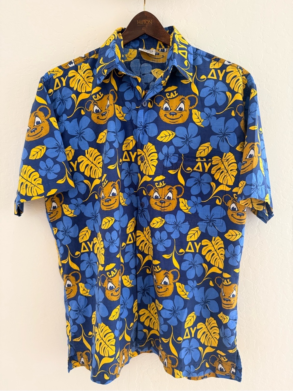 Cal Bears Delta Upsilon tropical men's shirt